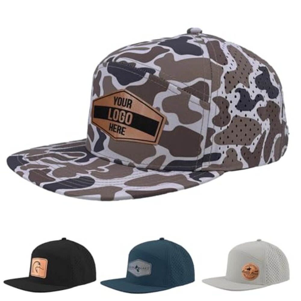 Custom Logo Patch Trucker Hat Adjustable Snapback… - image 2